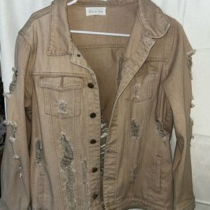 Oversized denim jacket